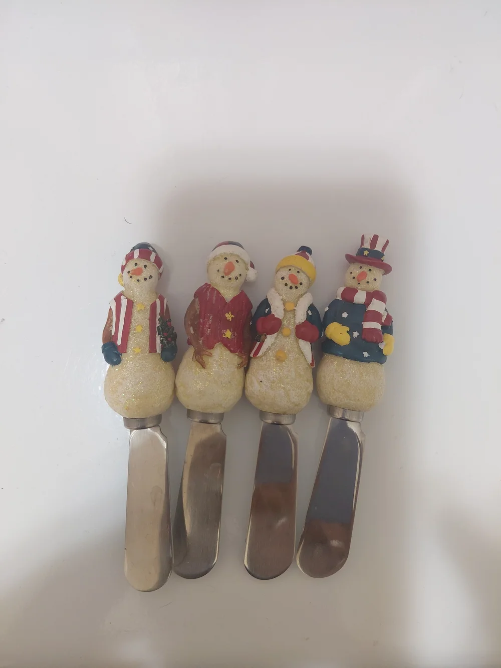 Festive Snowman Butter Spreader Set - Multicolor